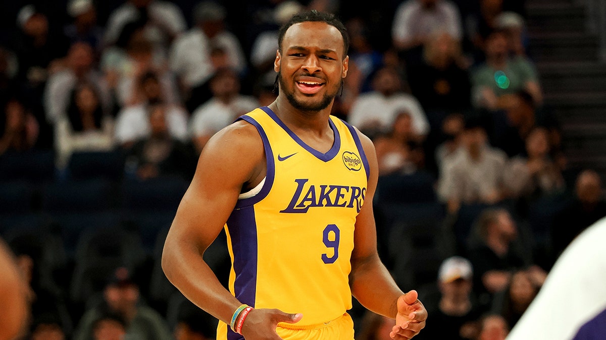 Bronny James misses Summer League game vs Warriors with knee injury