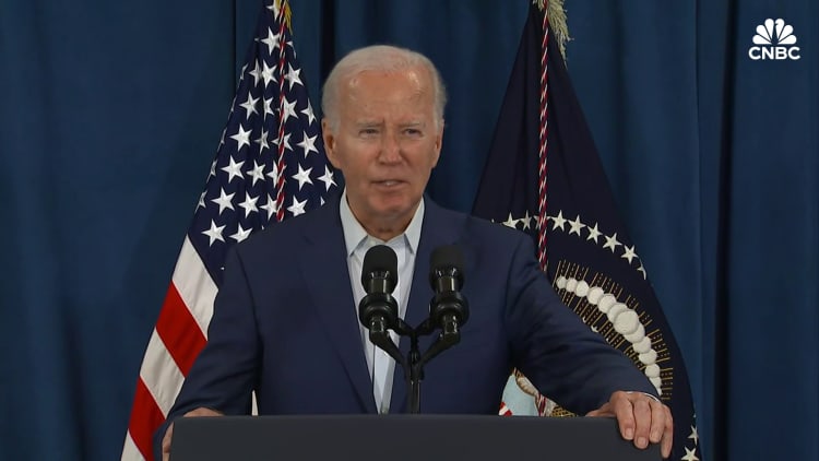 Biden condemns violence in remarks