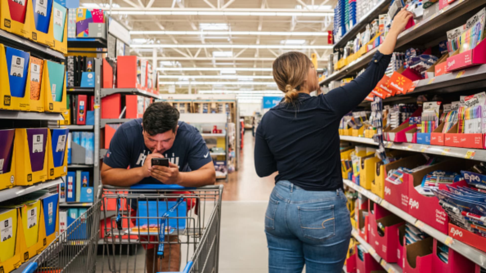 Cramer says Walmart’s big quarter may not represent the consumer